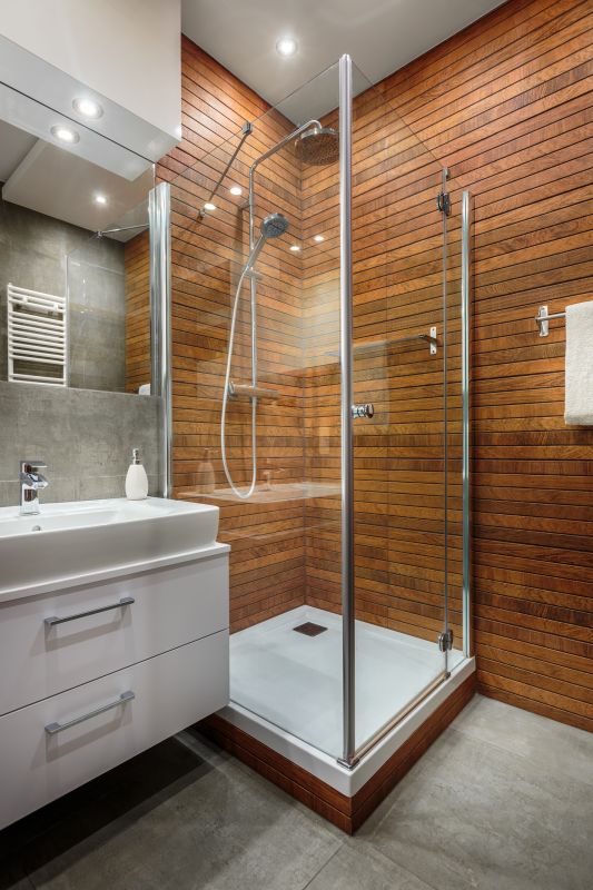 Glass Enclosed Shower